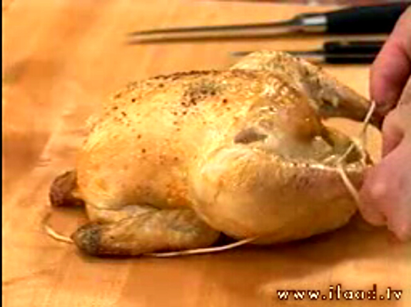 How To Cut A Cooked Chicken Video